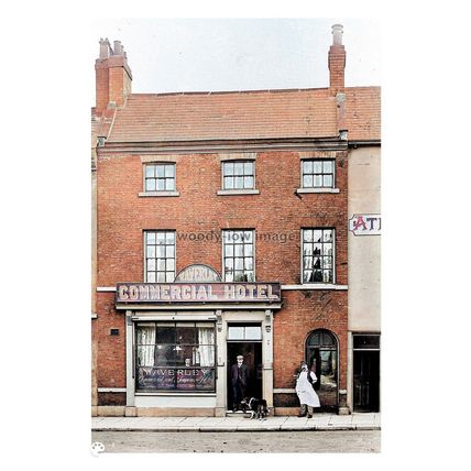 ptc9166 - Yorks - Waverly Commercial Hotel, Doncaster Market Place - print 6x4