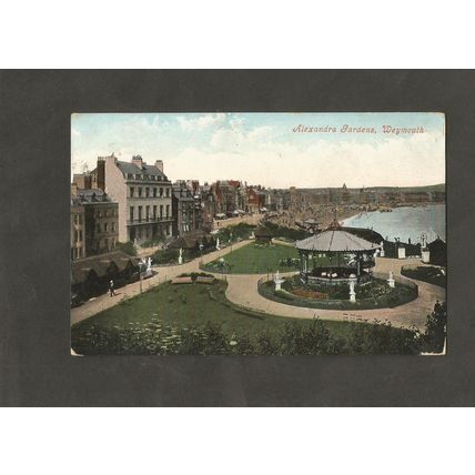Postcard Dorset Weymouth Alexandra Gardens
