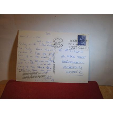 OLD ROYAL OBSERVATORY, GREENWICH, LONDON used postcard 1977 pm =