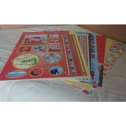 Hunkydory Adorable Scorable Papercraft Kit - Birthday Bus - NEW
