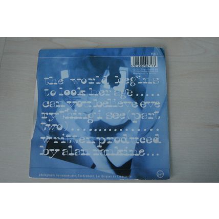 A5-ALAN RANKINE-The World Begins to Look Her Age-UK 7" SINGLE-1987-NM Associates