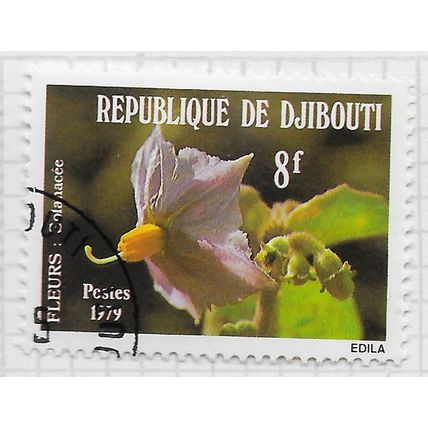 DJIBOUTI 1979 TOMATO EGG PLANT ? FLOWER FLORA 8F CANCELLED