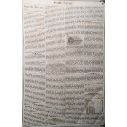 Scientific American September 29, 1855. Telegraph history; windlasses, windmills
