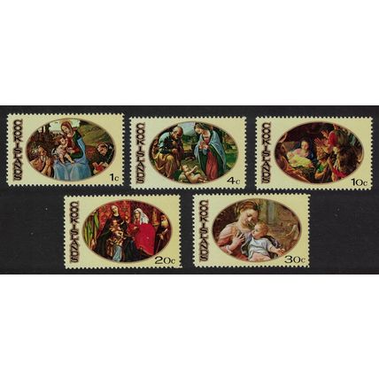 Cook Is. Christmas Paintings 5v 1969 MNH SG#310-314 Sc#268-272