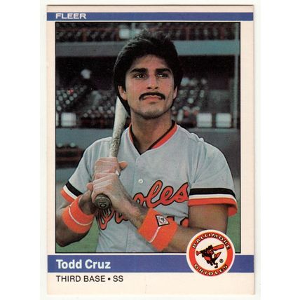 1984 Fleer baseball card #3 Todd Cruz - Orioles