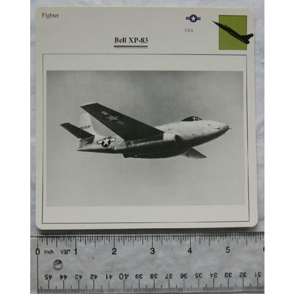 Bell XP-83 - USA - Fighter - Collectors Club Card