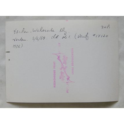 photograph of Locomotive, Verden Walsnode 8/6/69