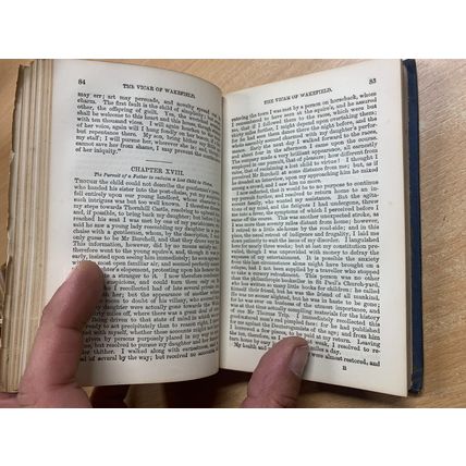 RARE* 1877 OLIVER GOLDSMITH THE VICAR OF WAKEFIELD FICTION HARDBACK BOOK (P2)