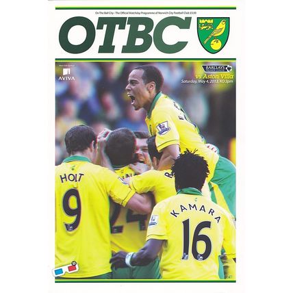 NORWICH CITY v ASTON VILLA BARCLAYS PREMIER LEAGUE 2013