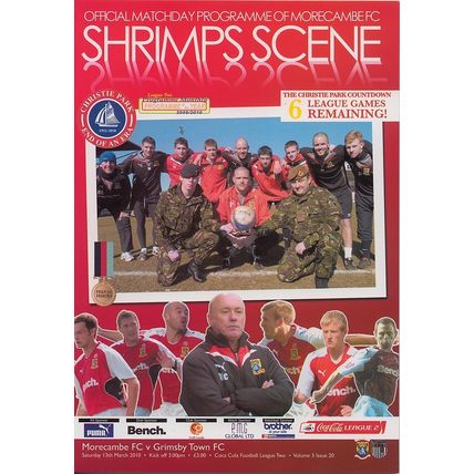 MORECAMBE v GRIMSBY TOWN LEAGUE TWO 2010
