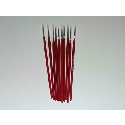 Major Brushes Extra Fine Detail Paint Brush Set of 10 Size 000 for Model making