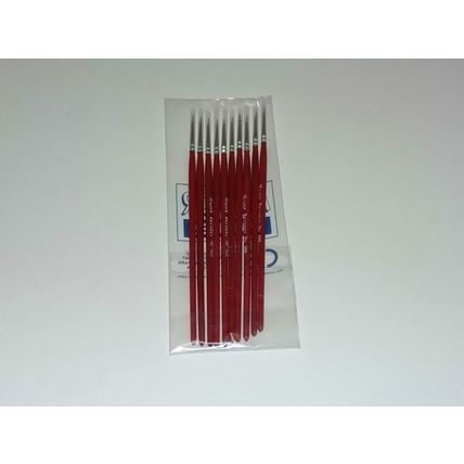 Major Brushes Extra Fine Detail Paint Brush Set of 10 Size 000 for Model making