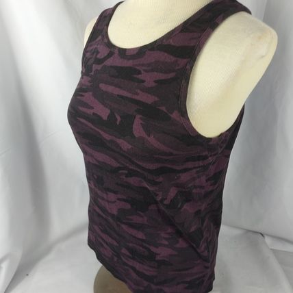 Midnight Bakery Women's Camo Black/Pink Muscle T-Shirt Size Medium
