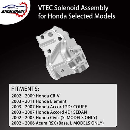 VTEC Solenoid Spool Valve Assembly with Oil Pressure Switch and Gasket | for Hon