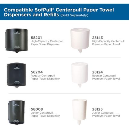 Sofpull Centerpull Regular Capacity Premium Paper Towel, White, 28124, 324 Sheet