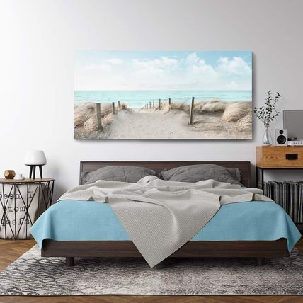 Large Canvas Wall Art Sky Beach Painting Picture Print on Canvas Framed Wall Art