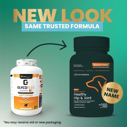 Vetriscience Glycoflex 3 Clinically Proven Hip and Joint Supplement for Dogs - M