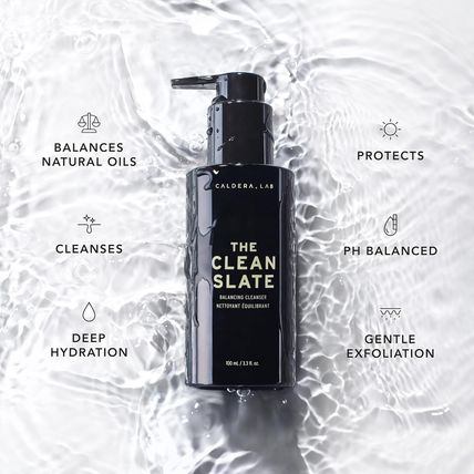 Caldera + Lab the Clean Slate | Men'S Organic Foaming Facial Cleanser for Dry, S