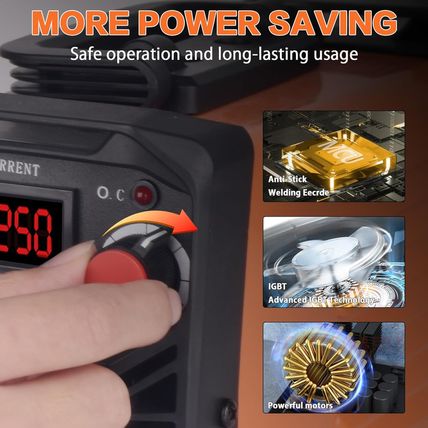 Super Mini Stick Welder Machine,110V 250A ARC Portable MMA Welding Machine for B