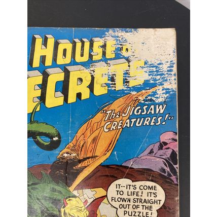 House of Secrets #9 GD+ Last Caveman Sky Dragon Doomsday Drum Horror & Sci-Fi