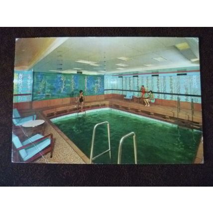 Coral Pool Canadian Pacific liner Empress of Canada 1967 used colour postcard