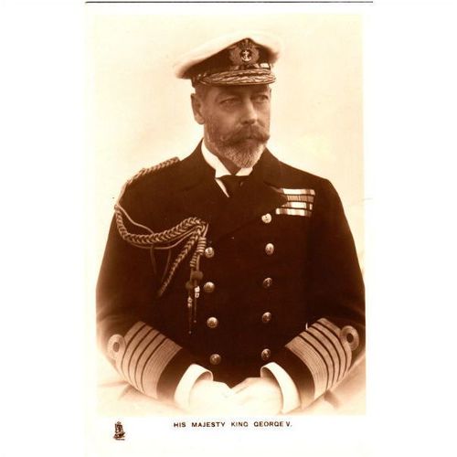 Vintage Sepia Photo Postcard - King George V Raphel Tuck No3658