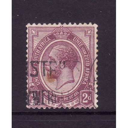 SOUTH AFRICA 1913 SG6 2d DULL PURPLE FINE USED#3