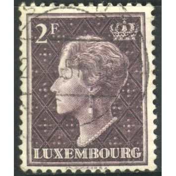 Luxembourg 1948 - SG521 - 2f purple - Grand Duchess Charlotte - used