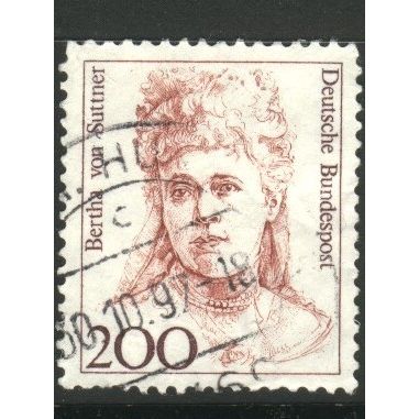 Germany 1986 - SG2164 - 200pf - Bertha von Suttner (Novelist & Pacifist) - used