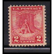645 2c Valley Forge Barely Clears MNH O1134