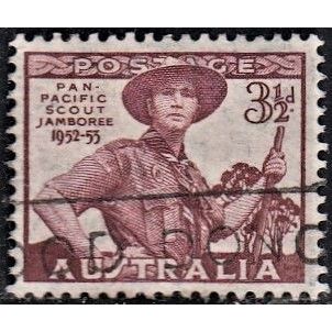 AUSTRALIA, 1952 3.5d Scout Jamboree, SG 254 (Scott #249), used