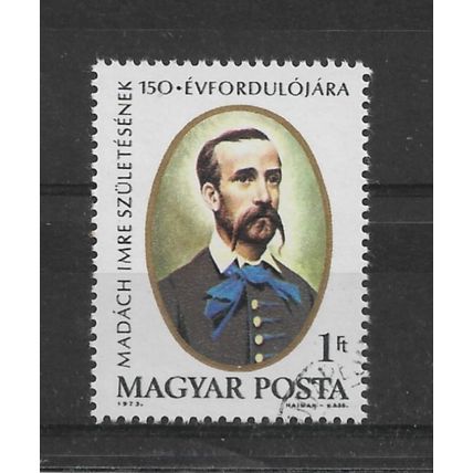 Hungary.150th Birth Anniversary of Imre Madach (writer) stamp.Fine Used.Nov22