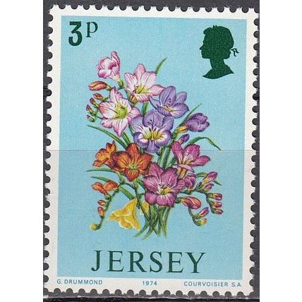 Jersey 1974 Michel 95 Neuf ** Cote (2008) 0.20 Euro Fleur freesia