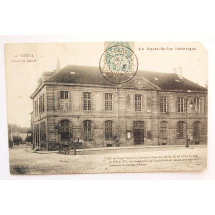 1908 postcard Vesoul, Palais de Justice