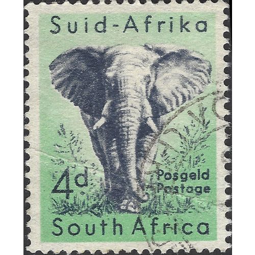 SOUTH AFRICA, MAMMAL, African Elephant, green 1959, 4d, #3