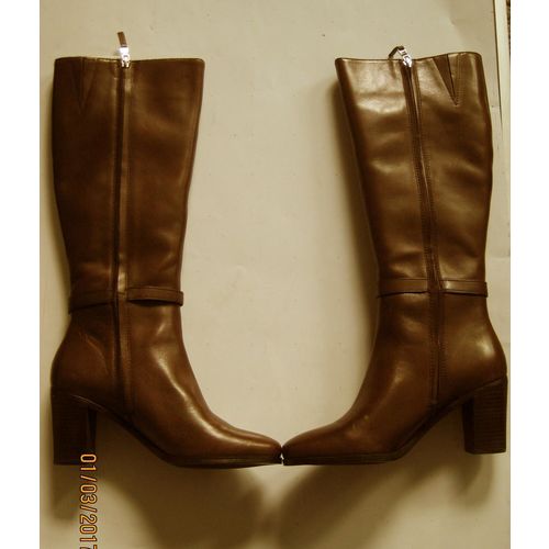 New Lauren Ralph Lauren 2522 Womens Clare Brown Knee-High Boots 9.5 Medium (B,M)