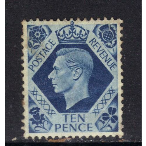 GB 1939 KGV1 10d Turquoise Blue SG 474 ( G894 )