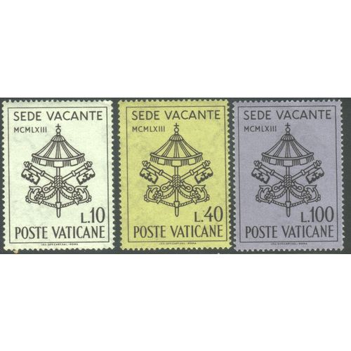 Vatican City 1963 - SG406/8 - St. Peter's Keys "Vacant See" - MNH