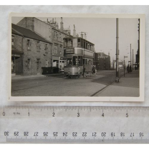 Photo Glasgow Tram no.901 in 1954