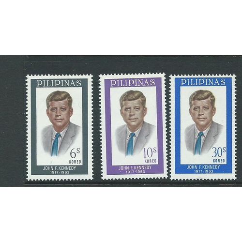 philipine stamps kennedy set sg989 sg 989 mnh