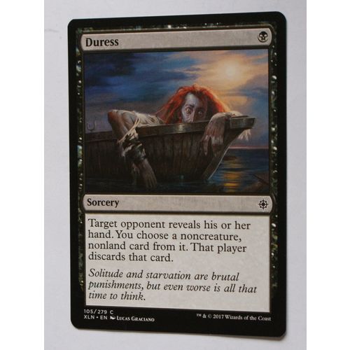 Magic the Gathering MTG CCG: Ixalan - # 105 Duress (A) 2017 WotC