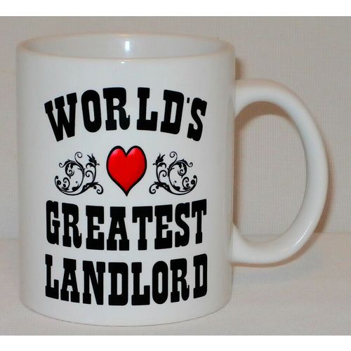 Worlds Greatest Landlord Mug Can Personalise Great Land Owner Lord Pub Flat Gift