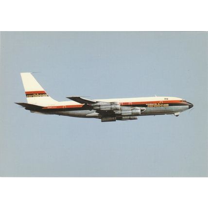 Caribbean Air Boeing B707 Civil Aircraft Postcard (A19527)