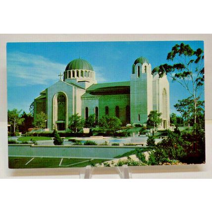 California St Sophia Cathedral Church Los Angeles Ca. Vintage Postcard (A13)