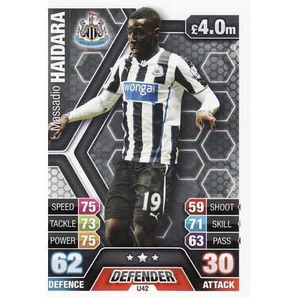 Match Attax 2013/2014 Extra U42 Massadio Haidara Newcastle United