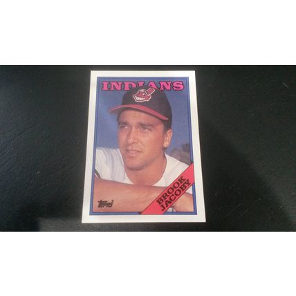 1988 Topps Card # 555 Brook Jacoby Excellent (5) Cleveland Indians