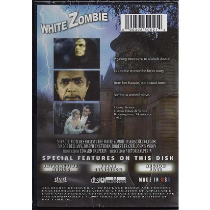 White Zombie (DVD, 2006) from 1932