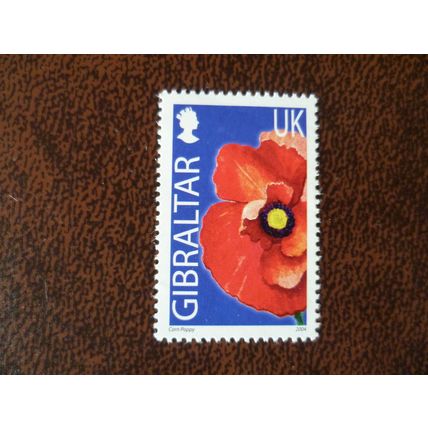 Gibraltar 2004 Wild Flowers UK Corn Poppy mint stamp SG1101 Flora Plants