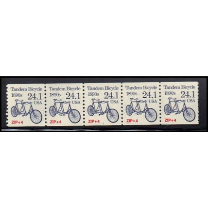 2266 24.1c Tandem Bicycle Very Fine MNH Dry Gum PNC 1/5 X1372