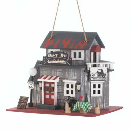 Harley Davidson Motorcycle Lovers Gift Garden Decor Biker Bar Wooden Birdhouses